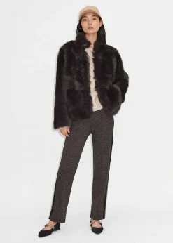 Best ME+EM Luxe Toscana Shearling Jacket Chocolate