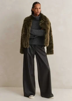 Outlet ME+EM Merino Cashmere Relaxed Crop Jumper + Snood Charcoal