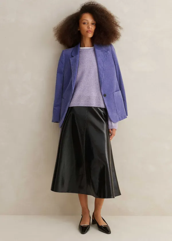 Best ME+EM Merino Cashmere Silk Relaxed Jumper + Snood Lilac Moulin