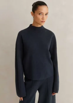Best ME+EM Merino Milano Jumper Dark Navy