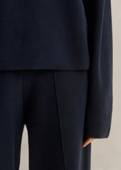 ME+EM Merino Milano Knitted Co-Ord Blue