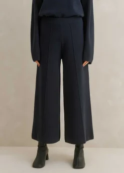 Sale ME+EM Merino Milano Knitted Trouser Dark Navy