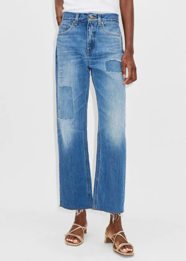 Clearance ME+EM Messed Up Authentic Relaxed Jean Blue