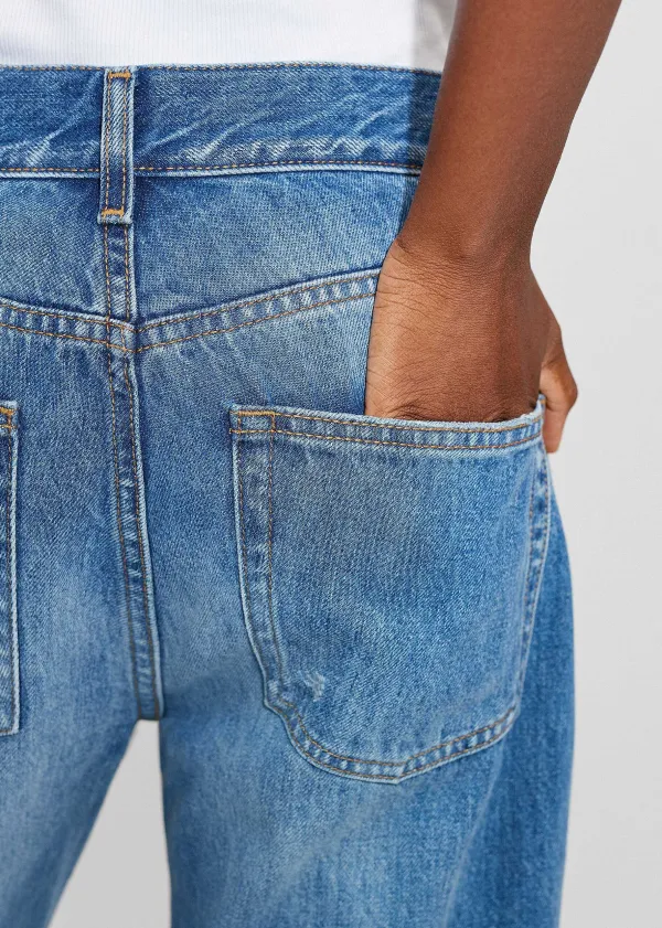Clearance ME+EM Messed Up Authentic Relaxed Jean Blue