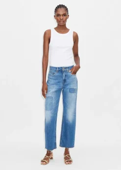 Clearance ME+EM Messed Up Authentic Relaxed Jean Blue