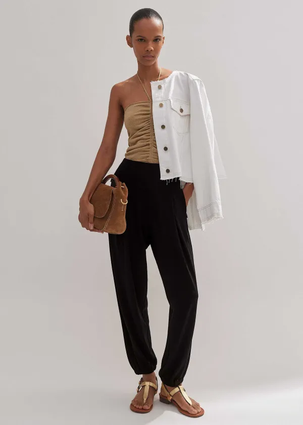 Sale ME+EM Metallic Bandeau Top Gold