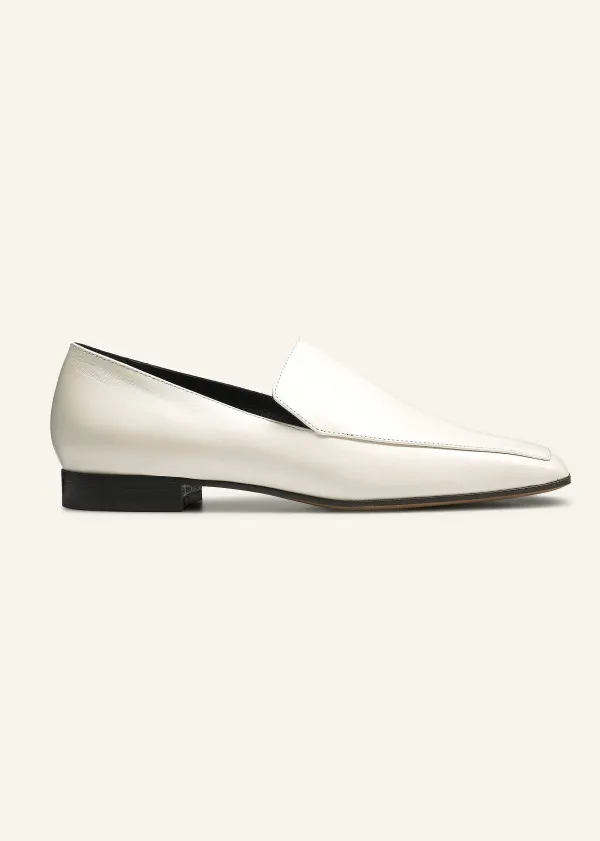 Clearance ME+EM Modern Leather Loafer Off White