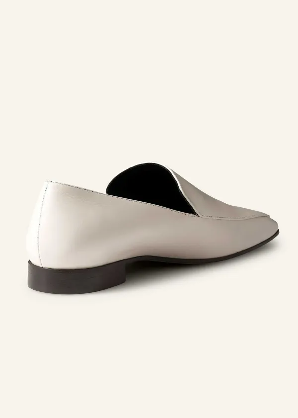 Clearance ME+EM Modern Leather Loafer Off White