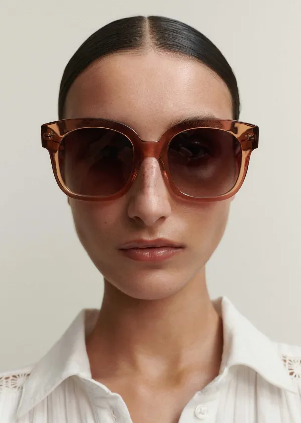 ME+EM Oversized Sunglasses Caramel
