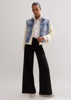 ME+EM Palazzo Pant Black