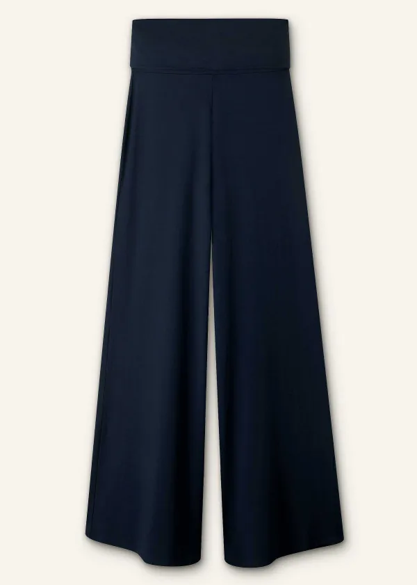 ME+EM Palazzo Pant Dark Navy