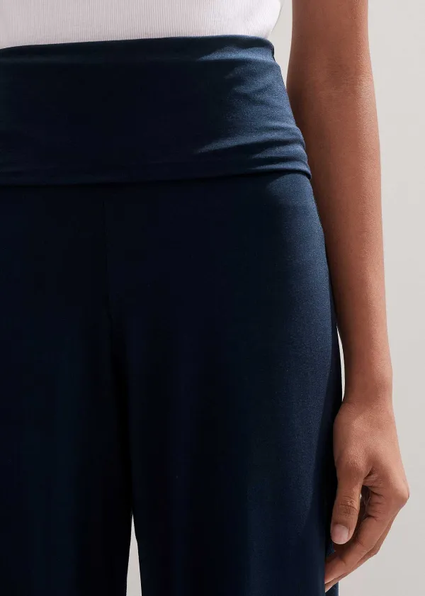 ME+EM Palazzo Pant Dark Navy