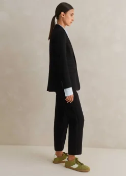 Outlet ME+EM Perfect Workwear Long Blazer Slim-Crop Trouser Suit Black