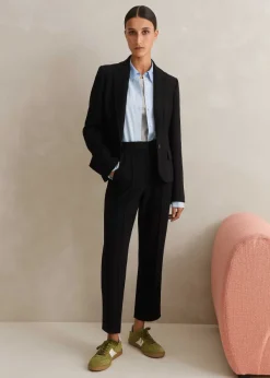 Discount ME+EM Perfect Workwear Short Blazer Slim-Crop Trouser Suit Black