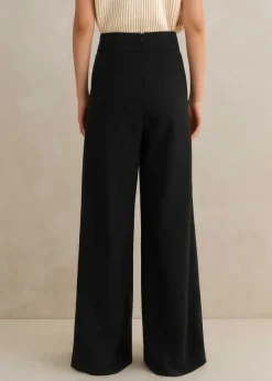 Online ME+EM Pleated Ultra Wide-Leg Trouser Black