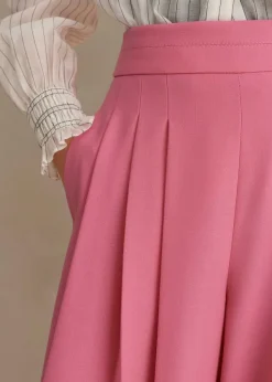 Outlet ME+EM Pleated Ultra Wide-Leg Trouser Perfect Pink
