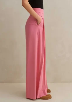 Outlet ME+EM Pleated Ultra Wide-Leg Trouser Perfect Pink