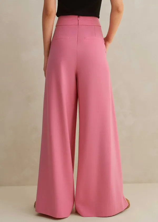 Outlet ME+EM Pleated Ultra Wide-Leg Trouser Perfect Pink