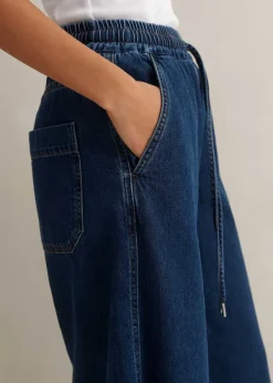 Discount ME+EM Pull-On Travel Jean Mid Blue Wash