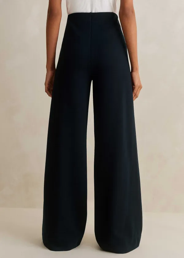 Clearance ME+EM Regular Length Travel Tailoring Palazzo Navy