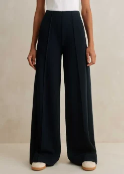 Clearance ME+EM Regular Length Travel Tailoring Palazzo Navy