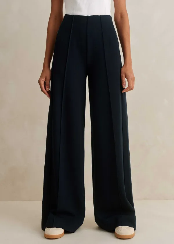 Clearance ME+EM Regular Length Travel Tailoring Palazzo Navy