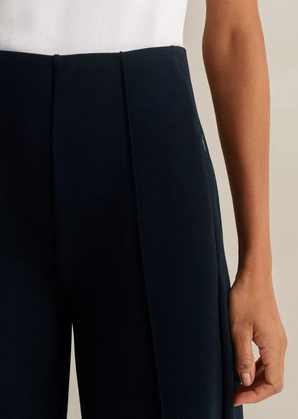 Clearance ME+EM Regular Length Travel Tailoring Palazzo Navy
