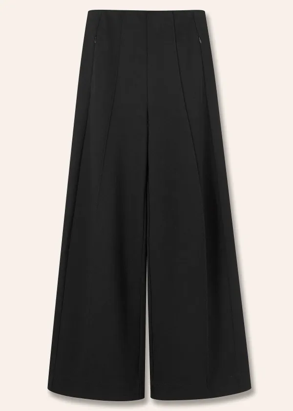 Online ME+EM Regular Length Travel Tailoring Palazzo Black