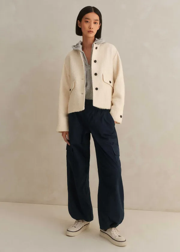 Sale ME+EM Relaxed Low-Rise Cargo Trouser Navy