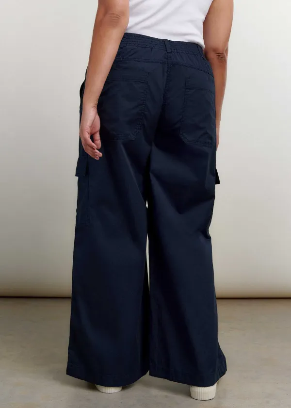Sale ME+EM Relaxed Low-Rise Cargo Trouser Navy