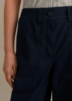 Sale ME+EM Relaxed Low-Rise Cargo Trouser Navy
