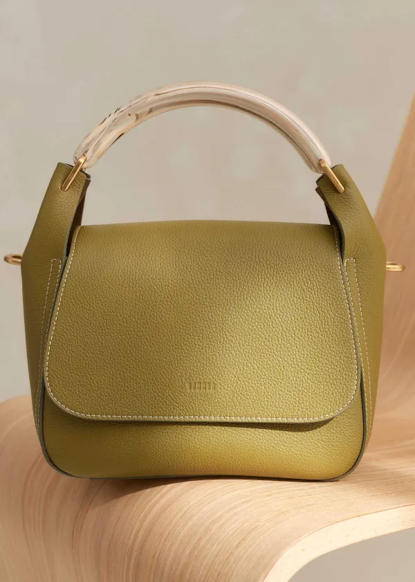 Clearance ME+EM Resin Handle Crossbody Bag Olive