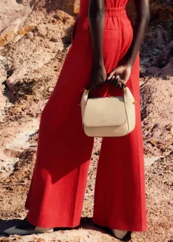 Discount ME+EM Resin Handle Crossbody Bag Off White