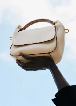 Discount ME+EM Resin Handle Crossbody Bag Off White