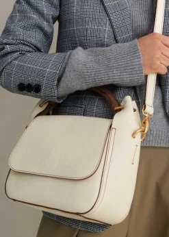 Discount ME+EM Resin Handle Crossbody Bag Off White