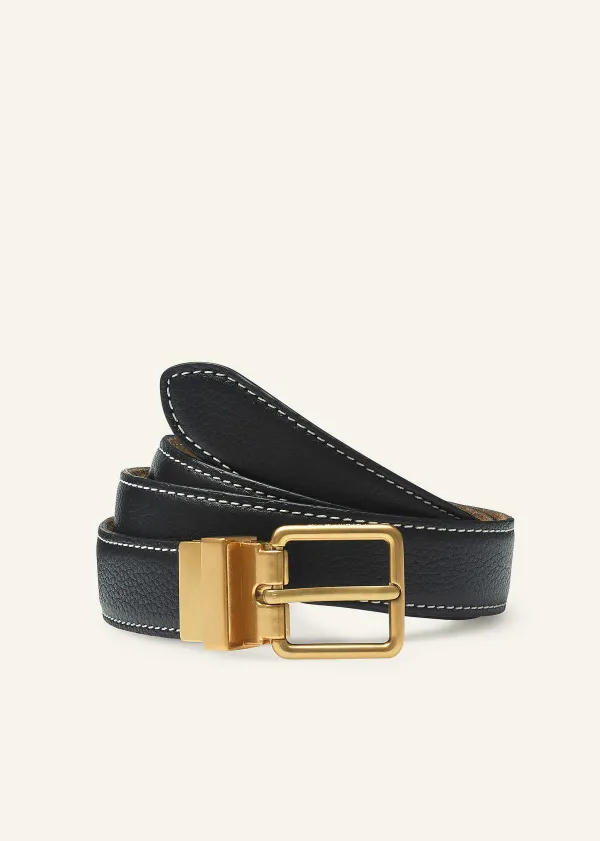 ME+EM Reversible Belt Black/Tan