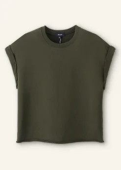 Clearance ME+EM Roll Cuff Sweatshirt Olive
