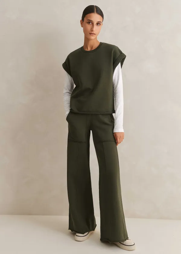 Hot ME+EM Roll Cuff Sweatshirt + Trouser Co-Ord Green