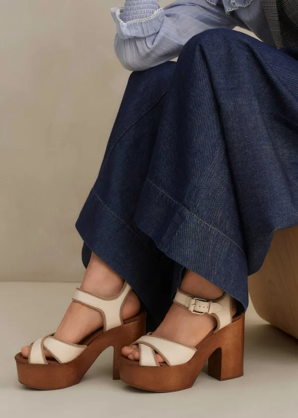 Clearance ME+EM 70S Clog Sandal Off White