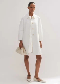 Hot ME+EM Sculptural Sleeve Swing Coat Co-Ord Neutrals