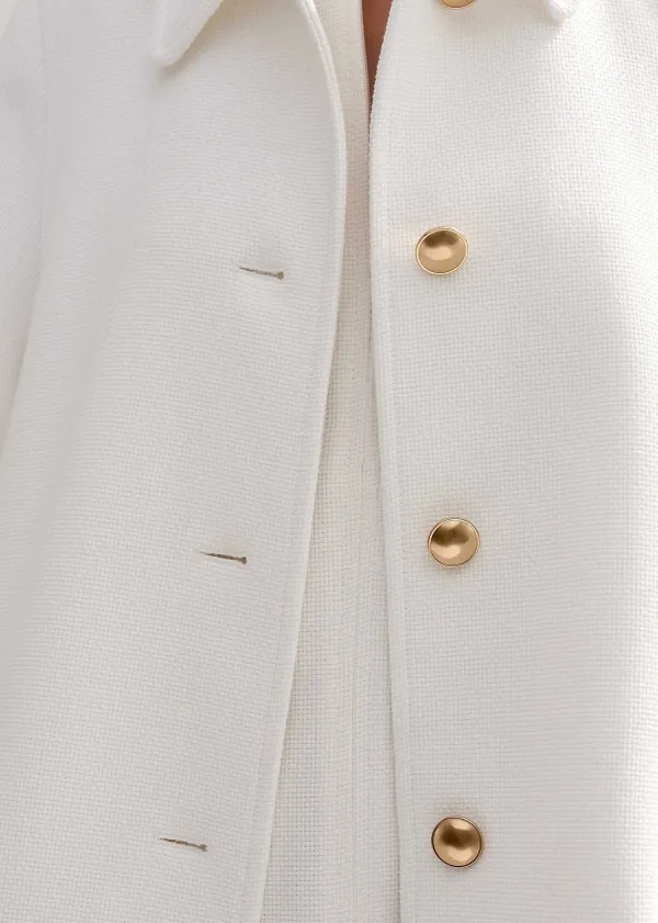 Hot ME+EM Sculptural Sleeve Swing Coat Co-Ord Neutrals