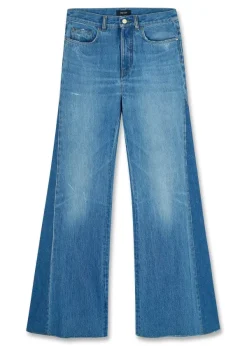 Clearance ME+EM Short Length Split Seam Flare Jean Blue