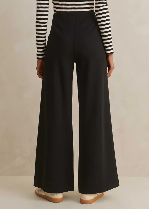 Discount ME+EM Short Length Travel Tailoring Palazzo Black