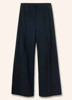 Discount ME+EM Short Length Travel Tailoring Palazzo Navy