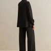 Hot ME+EM Short Length Travel Tailoring Wide-Leg Palazzo Co-Ord Black