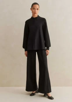 Hot ME+EM Short Length Travel Tailoring Wide-Leg Palazzo Co-Ord Black