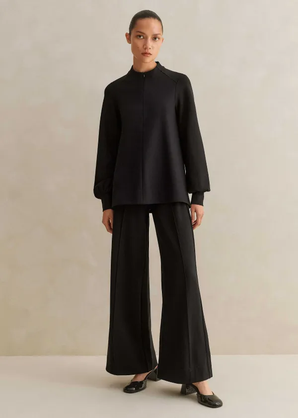 Hot ME+EM Short Length Travel Tailoring Wide-Leg Palazzo Co-Ord Black