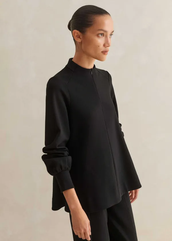 Hot ME+EM Short Length Travel Tailoring Wide-Leg Palazzo Co-Ord Black