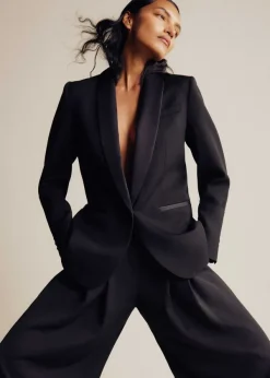 Online ME+EM Short-Length Forever Tux Trouser Suit Black