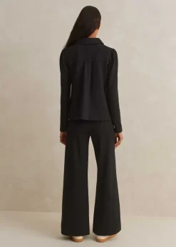 Discount ME+EM Short-Length Travel Tailoring Palazzo Co-Ord Black